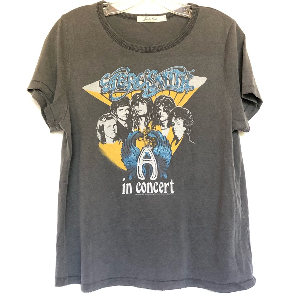 Junk Food Aerosmith Concert T shirt